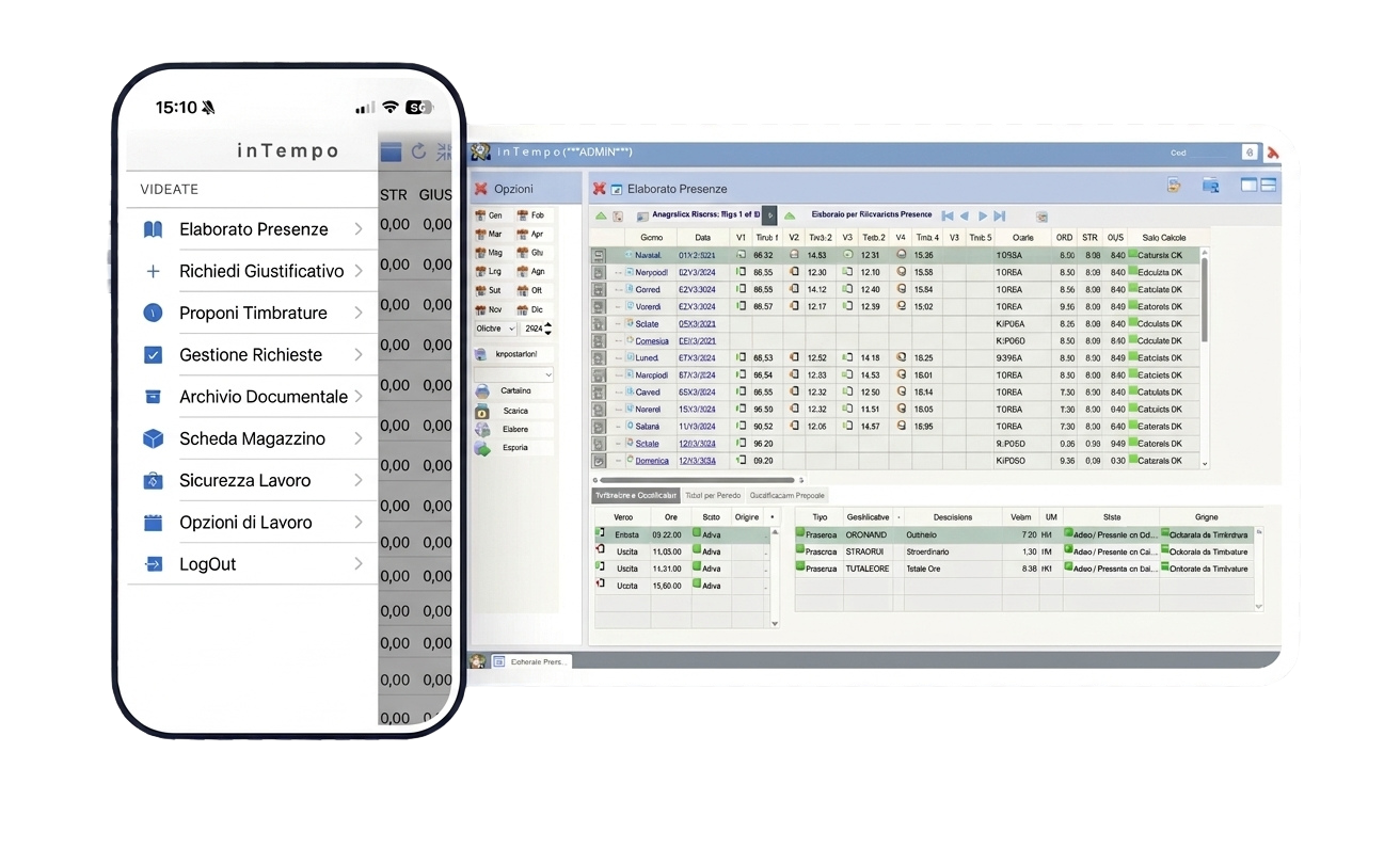 Dashboard inTempo Desktop